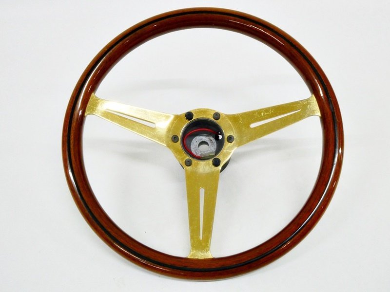 ☆ NARDI ナルディ ステアリング ハンドル クラシック ウッド ゴールド