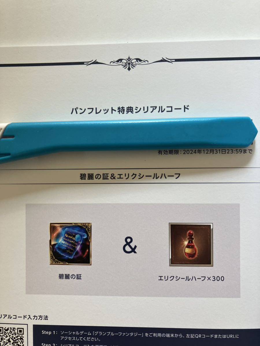 グラブルEXTRAフェス2022 パンフレット 特典シリアルのみ グランブルー