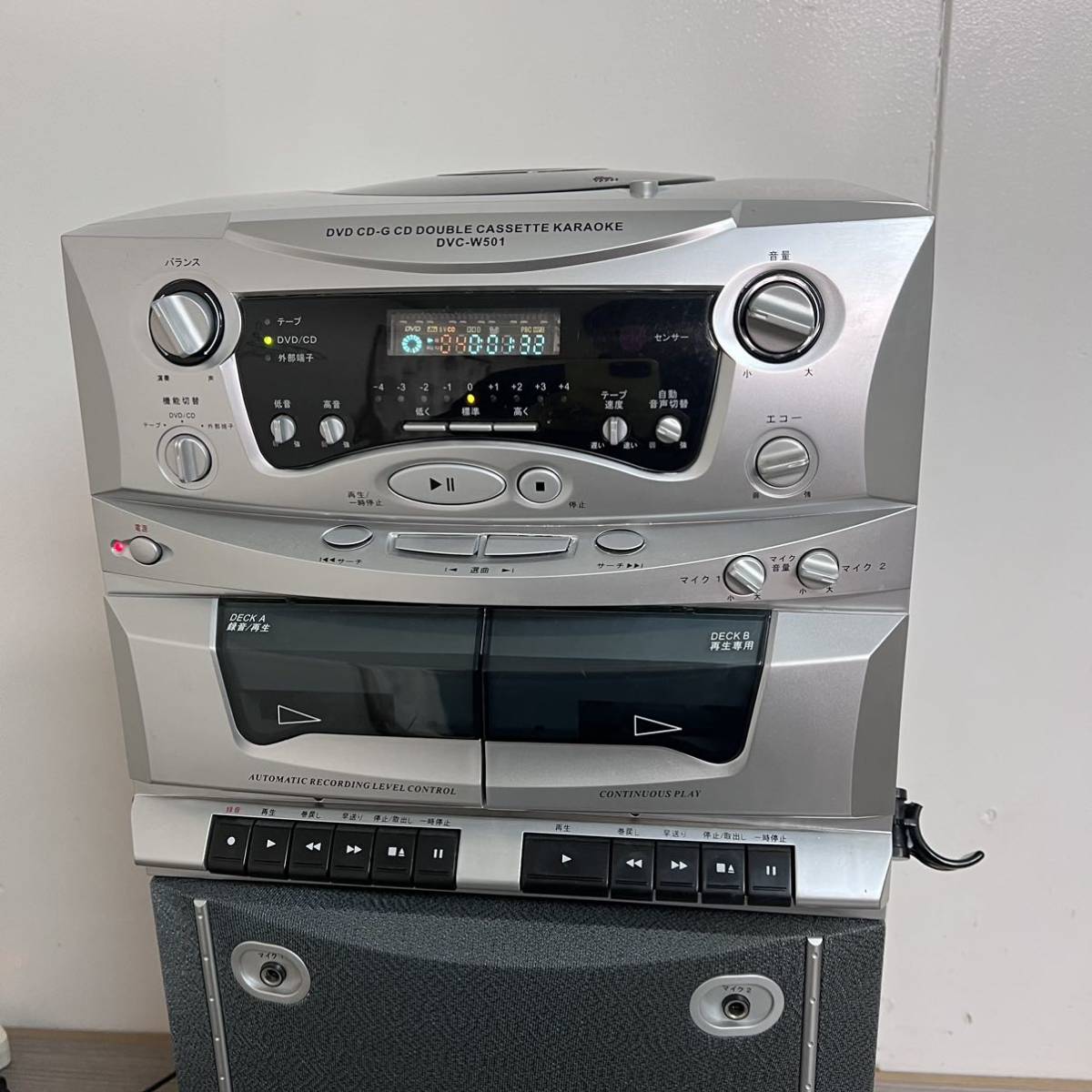 管4492 創和 SOWA DVC-W501 DVD CD ダブルカセット カラオケシステム