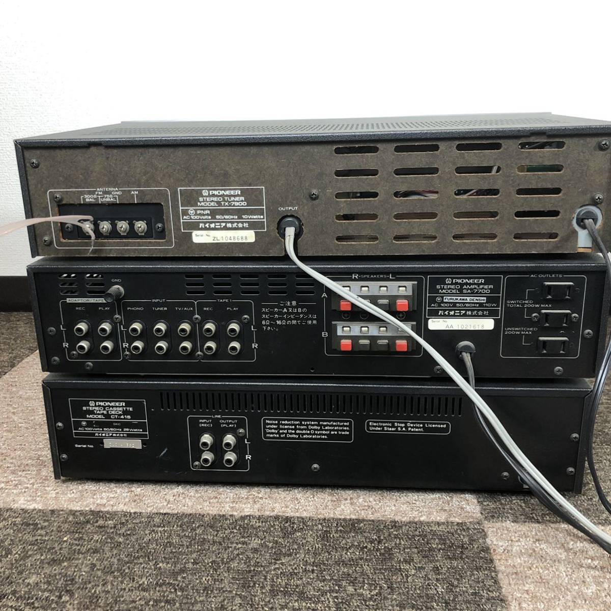 パイオニア CT-415 TX Pioneer - PIONEER Yahoo!オークション SA-7700