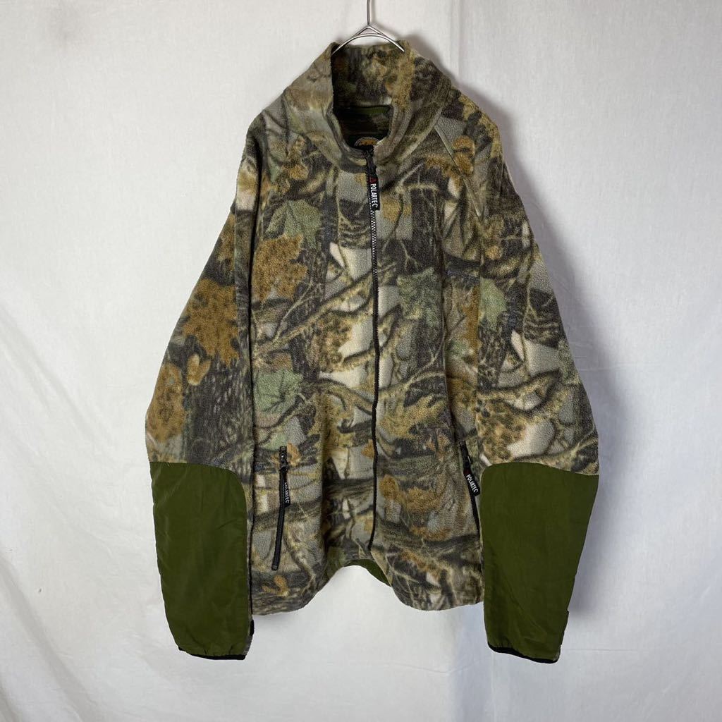 cabela's フリースジャケット　古着　Lサイズ　リアルツリー ポーラテック　ヴィンテージ ジップアップ