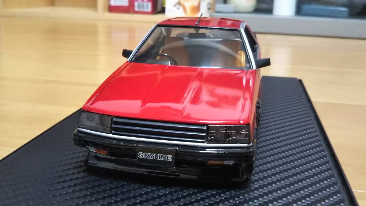 タミヤ 1/24 R30 スカイラインRS プラモデル完成品 タミヤ製ケースつき 