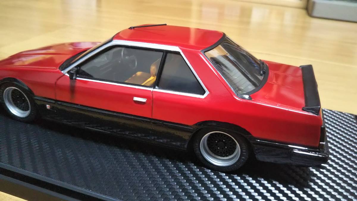 タミヤ 1/24 R30 スカイラインRS プラモデル完成品 タミヤ製ケースつき 
