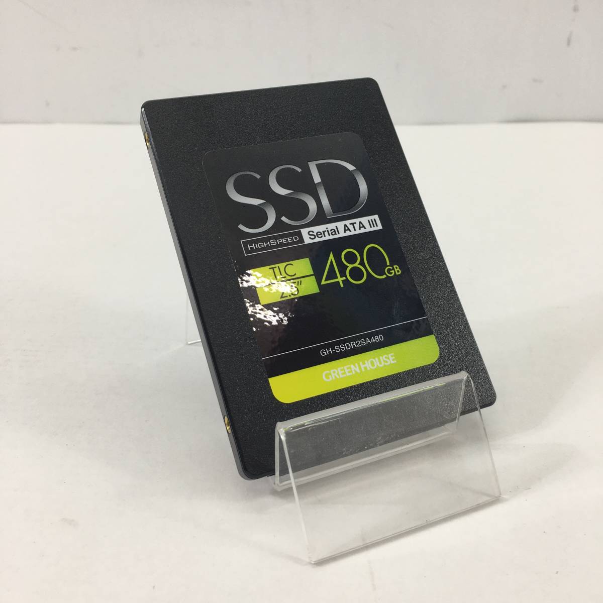 (12307)SSD 480GB/ソリッドステートドライブ/2.5inch/GREEN HOUSE/GH-SSD2SA480/動作確認済み/中古品