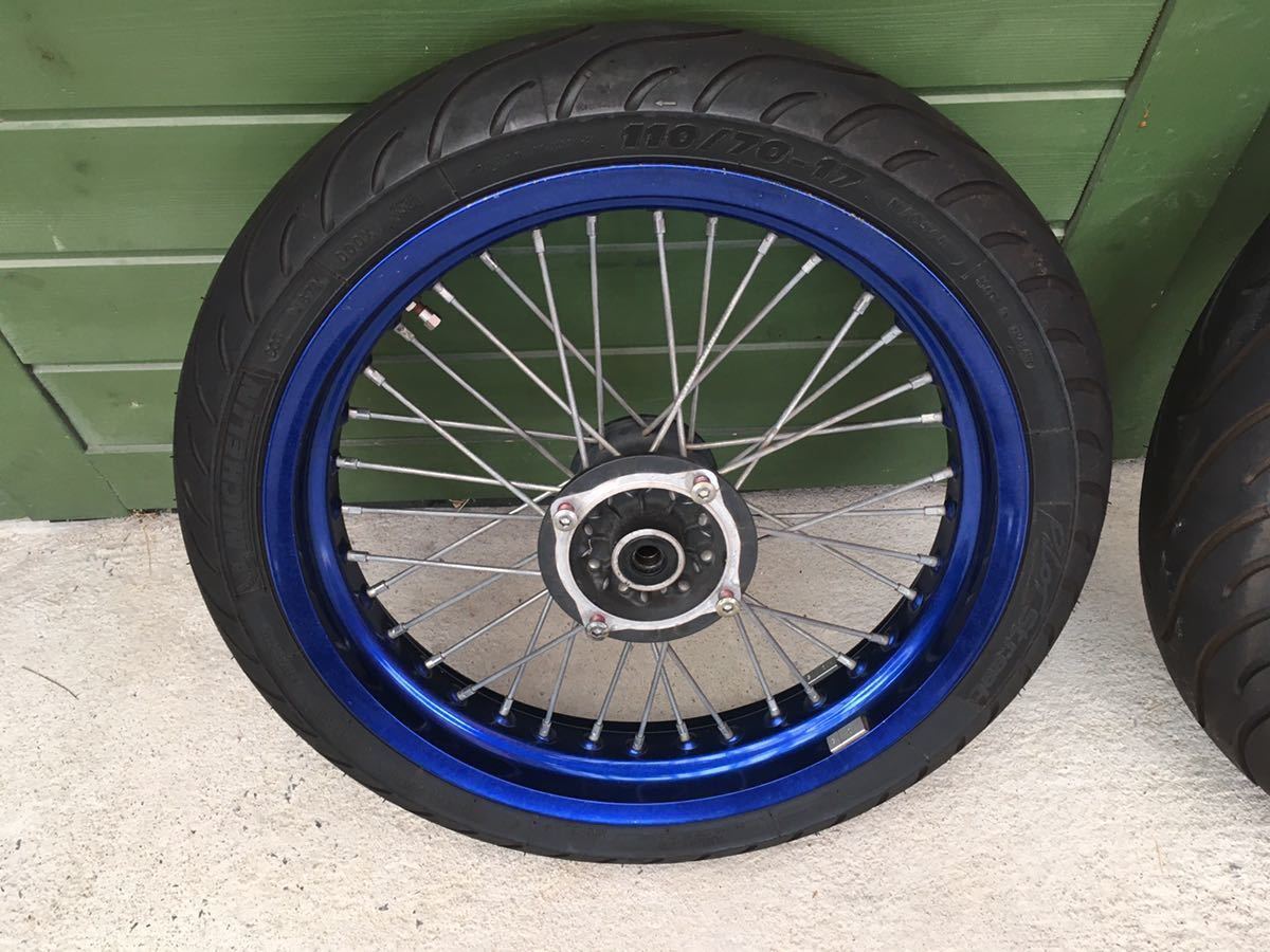 Dトラッカー 前後 ホイール タイヤ セット】KLX250 モタード Dトラ 