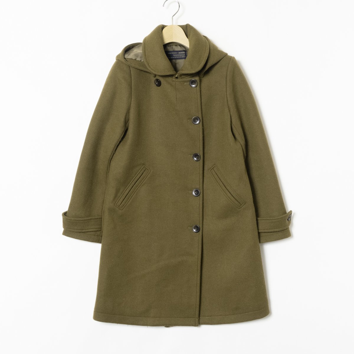 URBAN RESEARCH DOORS アーバンリサーチ ドアーズ ショールカラー2WAYロングコート DR6227M013 38 ウール ...