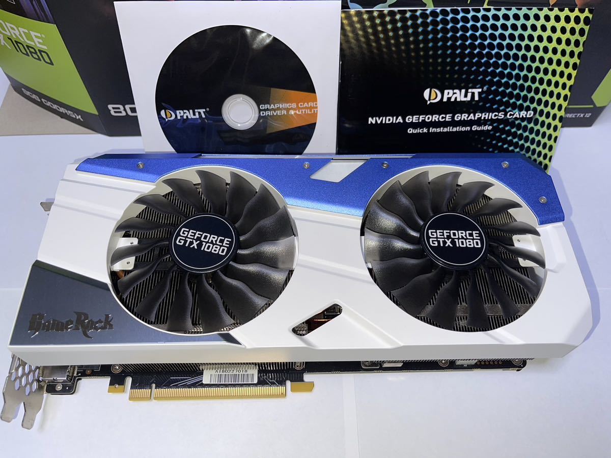 (送料無料)Palit GeForce GTX 1080 GameRock Premium Edition 動作確認済み
