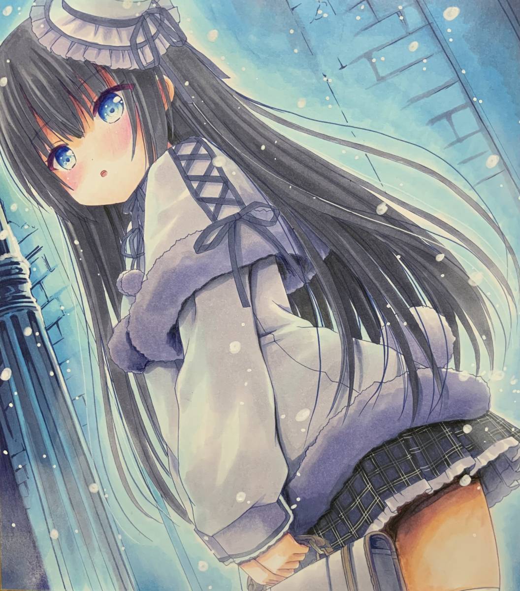 専用手描きイラスト オリジナル 水色 少女 専用手描きイラスト オリジナル 水色 少女 Yahoo!オークション - 同人