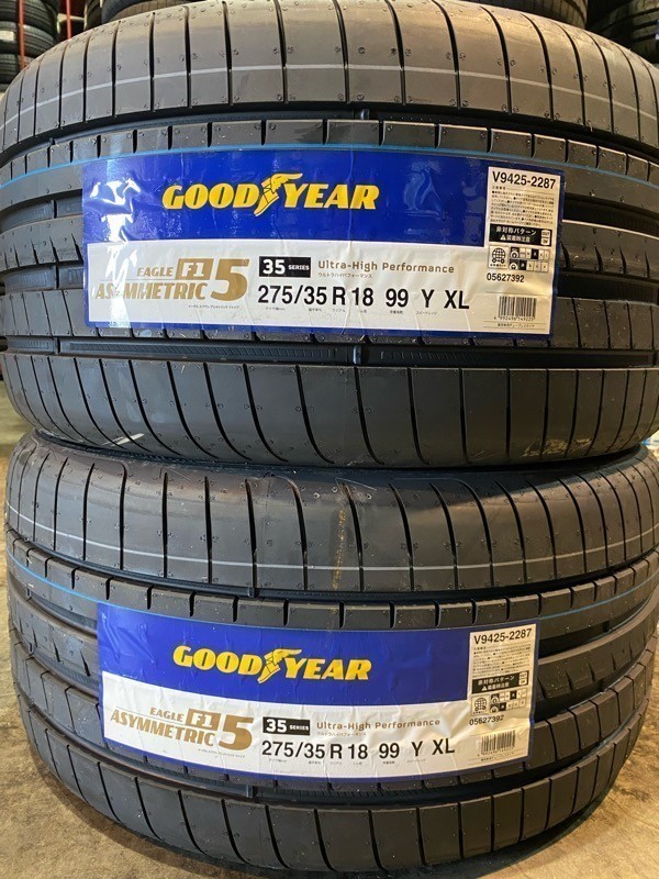  品 2本価格 KE0024.10 275/35R18 99Y XL GOODYEAR ASYMMETRIC5 夏タイヤ アシメトリック 5(グッドイヤー)｜売買されたオークション情報、yahooの商品情報をアーカイブ公開 - オークファン 18インチ