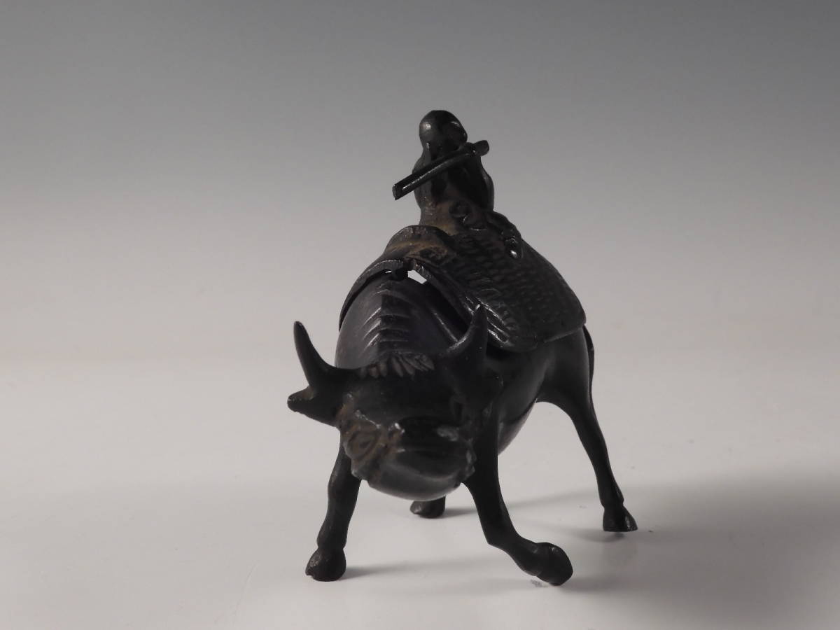 SALE，正規品 ○栄○古銅 中国 横笛 唐人物 彫刻 のったり 香炉