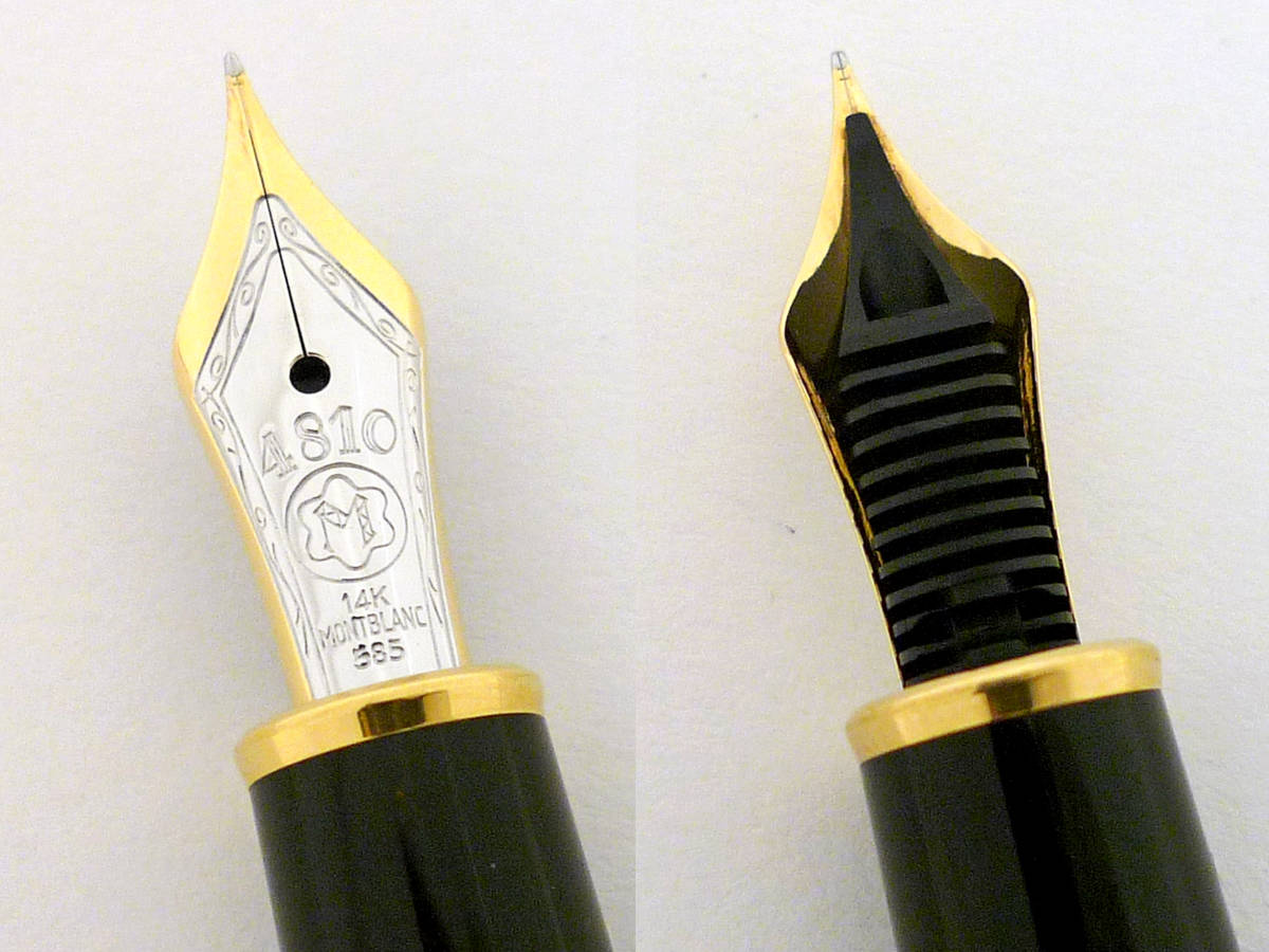 □モンブラン1990s万年筆【144】ほぼ未使用 極美品 14K バイカラーニブ