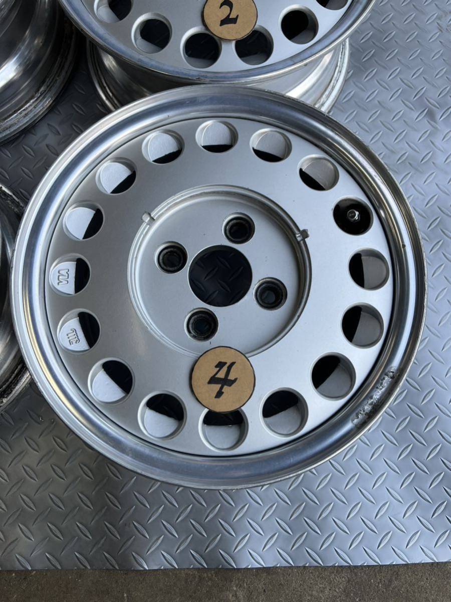 エンケイFORMULA ONE 13インチ PCD100 4H 5J 送料無料 ENKEI エンケイ 中古アルミホイール 13インチ 4穴/4H PCD100