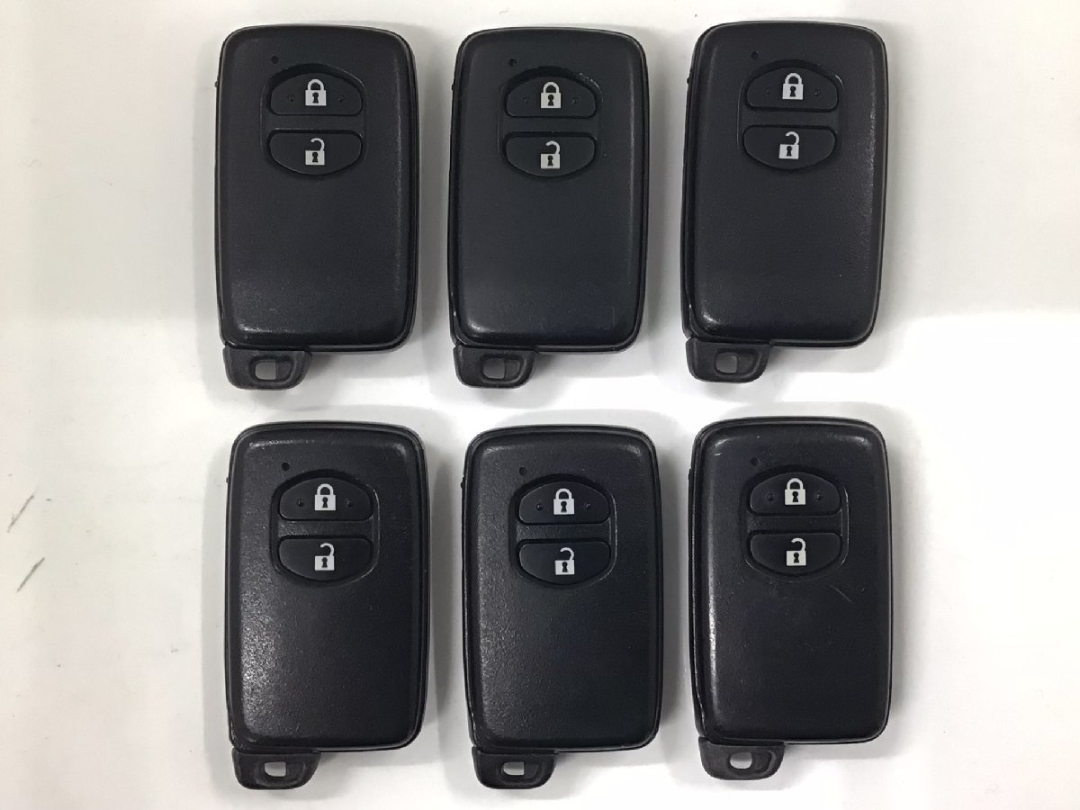 6個セット送料込み】トヨタ純正スマートキー 2ボタン式 アクア/NHP10