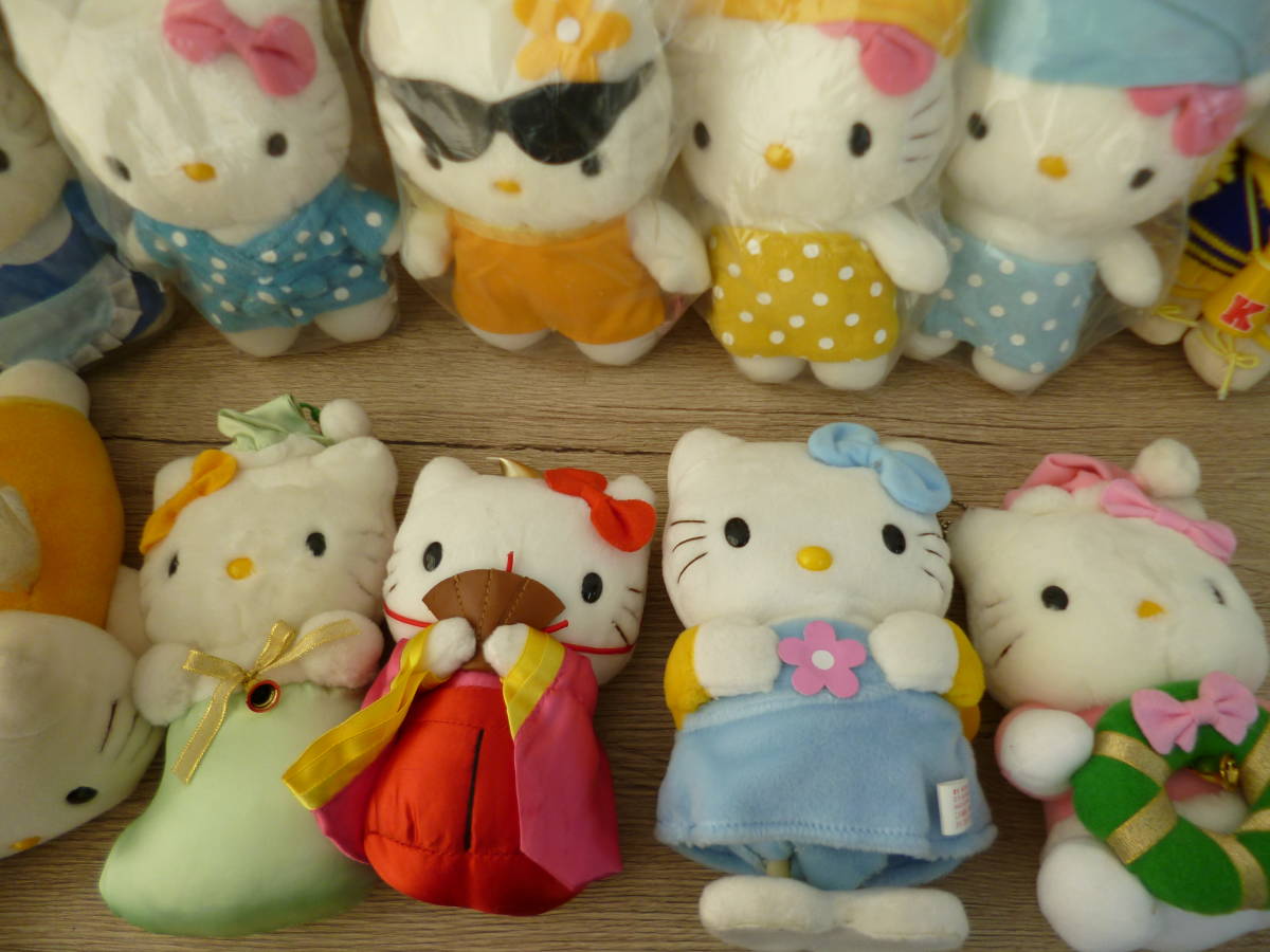 サンリオ キティ ハローキティ ぬいぐるみ 当時物 レア レトロ まとめ