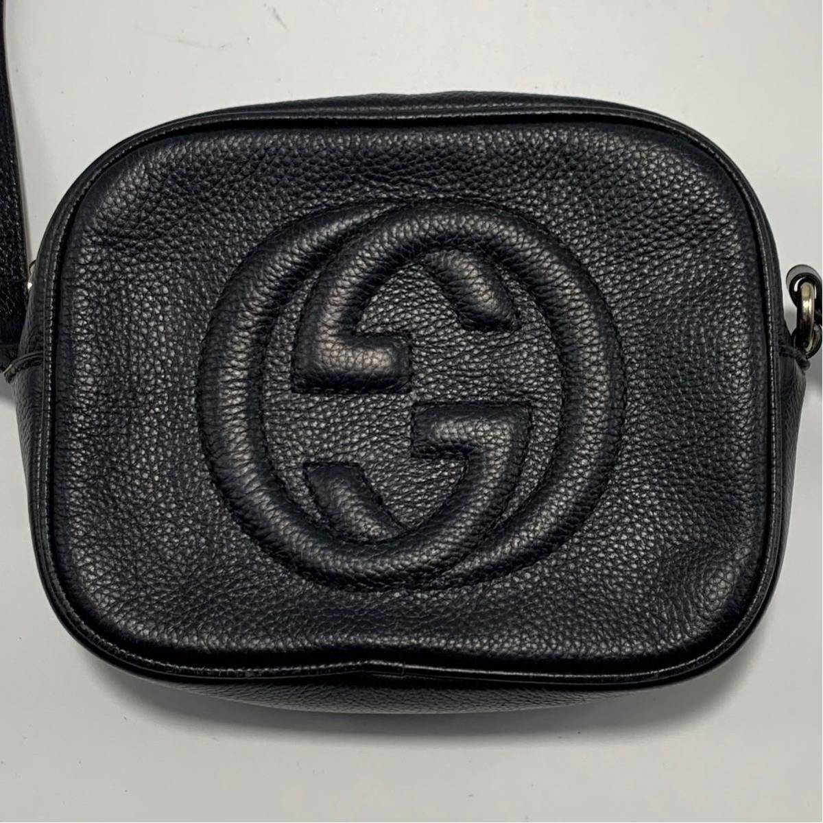 1円 GUCCI グッチ ショルダーバッグ スモール ディスコバッグ ソーホー 