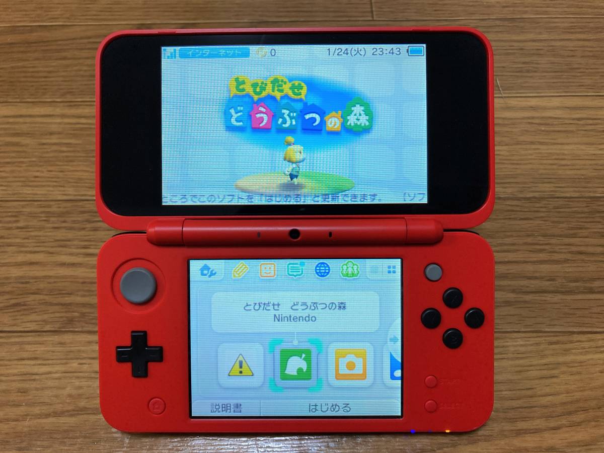 New ニンテンドー 2DS LL 32GB MicroSDHC 付き ポケットモンスター モンスターボール エディション 任天堂
