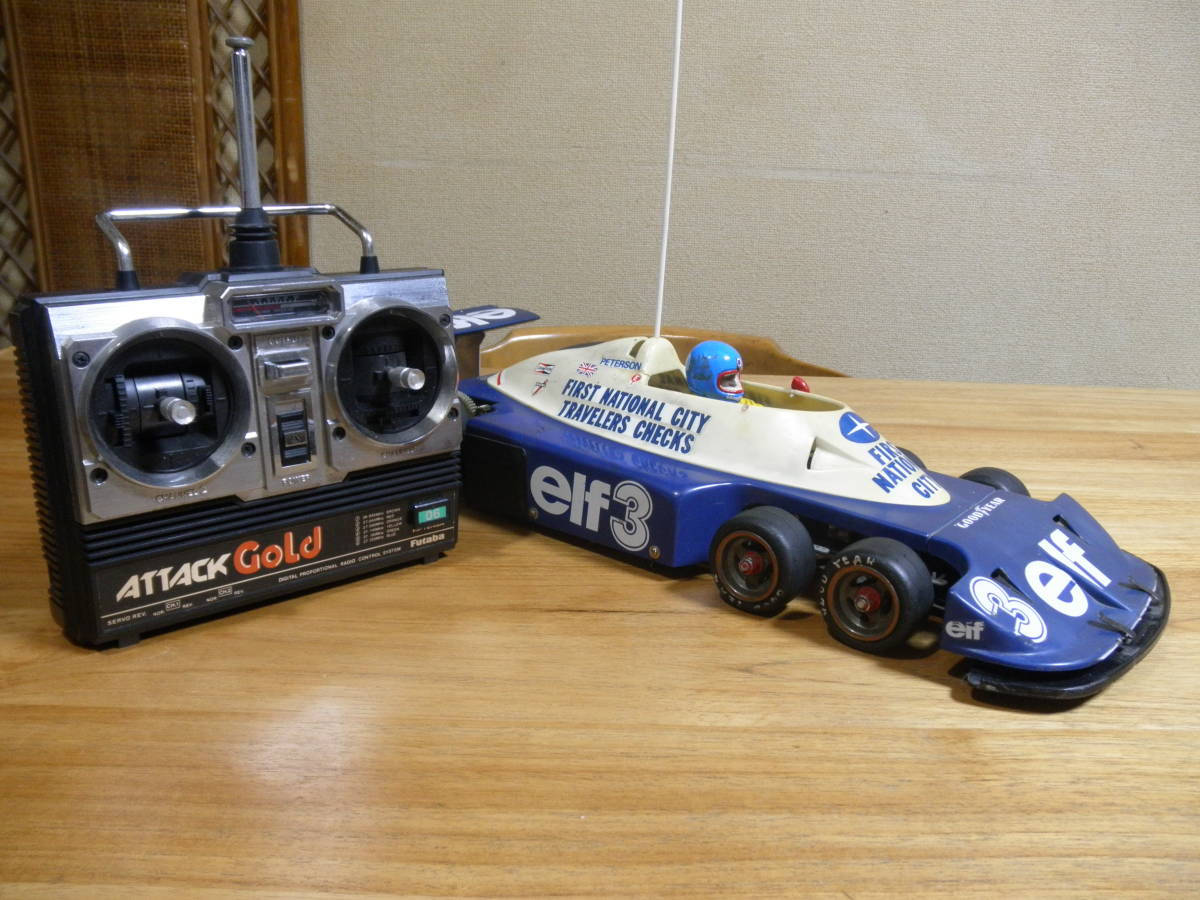 昭和当時物タミヤ最初期ラジコン F1 6輪 ティレル P34 充電器付 昭和当時物タミヤ最初期ラジコン F1 6輪 ティレル P34 充電器付