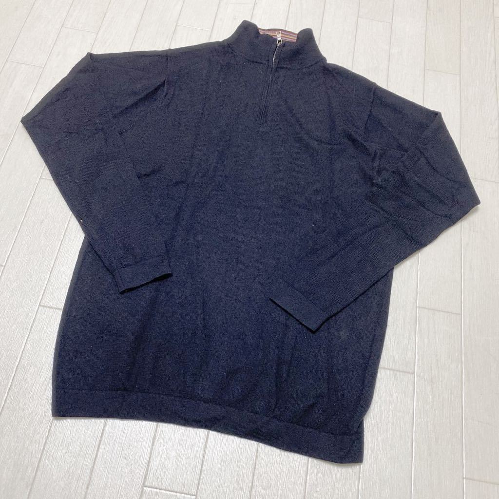 3276☆ Paul Smith ポールスミス ニット セーター ハーフジップモック 