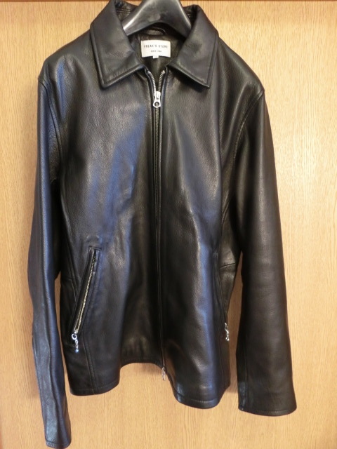 美品　定価￥40，800 FREAK'S STORE フリークスストア 山羊革 ゴートレザー シングルライダース　ジャケット 黒/M 