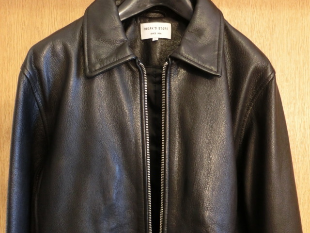 美品　定価￥40，800 FREAK'S STORE フリークスストア 山羊革 ゴートレザー シングルライダース　ジャケット 黒/M 