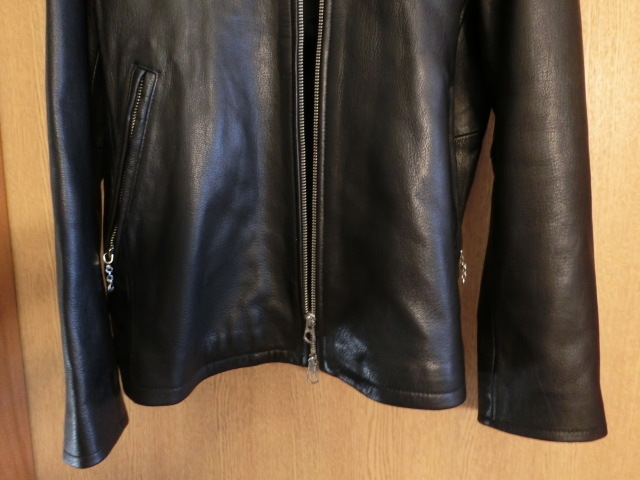 美品　定価￥40，800 FREAK'S STORE フリークスストア 山羊革 ゴートレザー シングルライダース　ジャケット 黒/M 