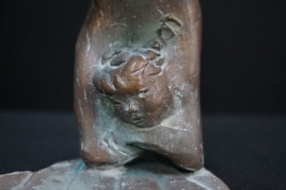 c633-1 彫刻家 一色邦彦 造 ブロンズ 「木の葉」1956'作(西洋彫刻