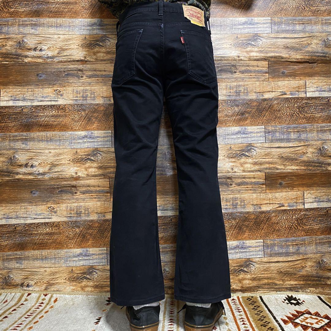 Levi's levis リーバイス 517 w30 ブーツカットパンツ ブラックパンツ