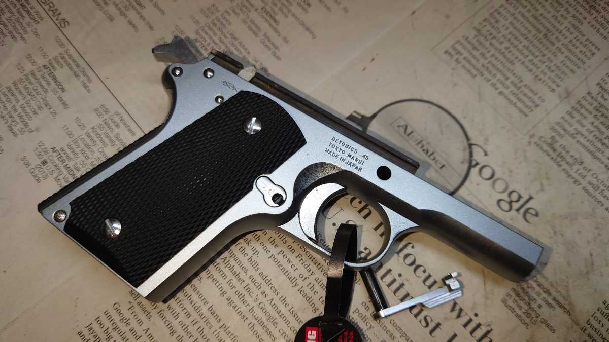 中古】東京マルイ デトニクス.45 コンバットマスター ステンレスモデル