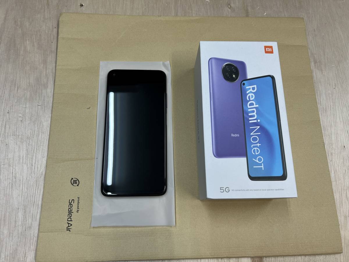 Note 9T Redmi Xiaomi 64GB ほぼ未使用 パープル ソフトバンクのRedmi