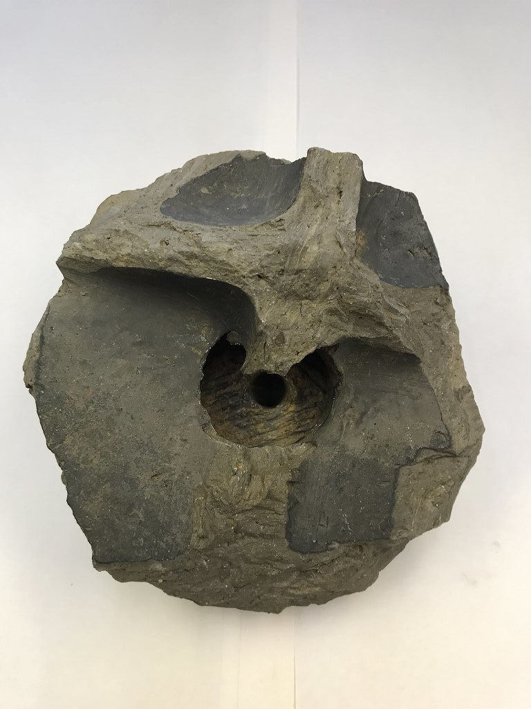 RAN 三つ葉葵紋 瓦 軒先瓦 徳川家所縁の寺院より 時代物 RAN 三つ葉