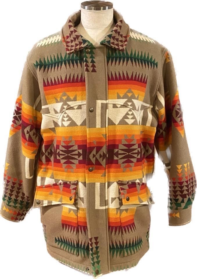 90s USED【PENDLETON】Mサイズ(USA)／Lサイズ以上相当 ネイティブ柄