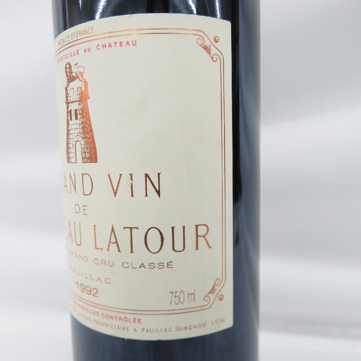 未開栓】Chateau Latour シャトー・ラトゥール 1992 赤 ワイン 750ml 