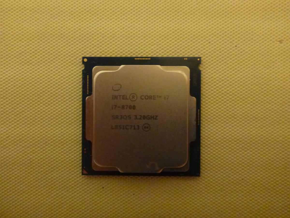 管理番号 T-01158 / INTEL / CPU / Core i7-9700 / LGA1151 / BIOS起動