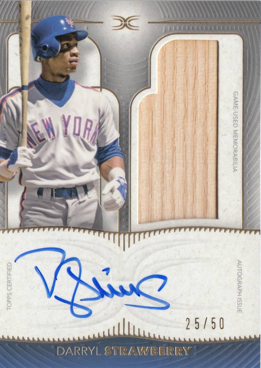 DARRYL STRAWBERRY】直筆サインカード BAT RELIC 50枚限定 2021 TOPPS 