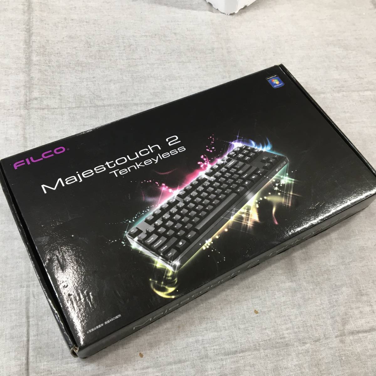 現状品　FILCO Majestouch2 91テンキーレス青軸日本語配列 USB&PS2両対応 独Cherry青軸採用メカニカルキーボード ブラック FKBN91MC/JB2