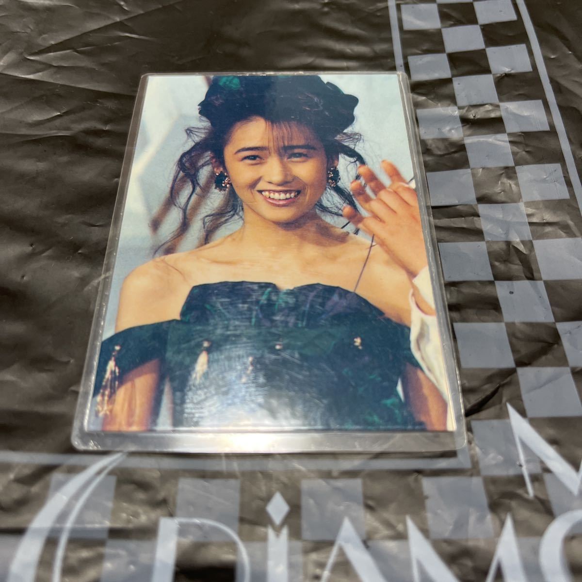 工藤静香 両面ラミネートカード 工藤静香ラミネートカード レア 送料込 