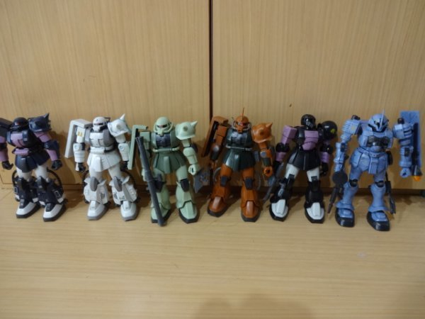 HGUC 1/144 ヅダ ザクなど6体セット 高機動型 MSV 旧ザク 黒い 