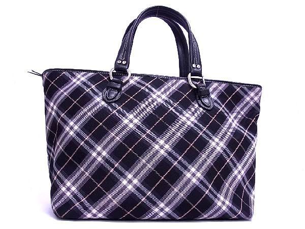 1円 1円 BURBERRY バーバリーブルーレーベル ナイロンキャンバス 