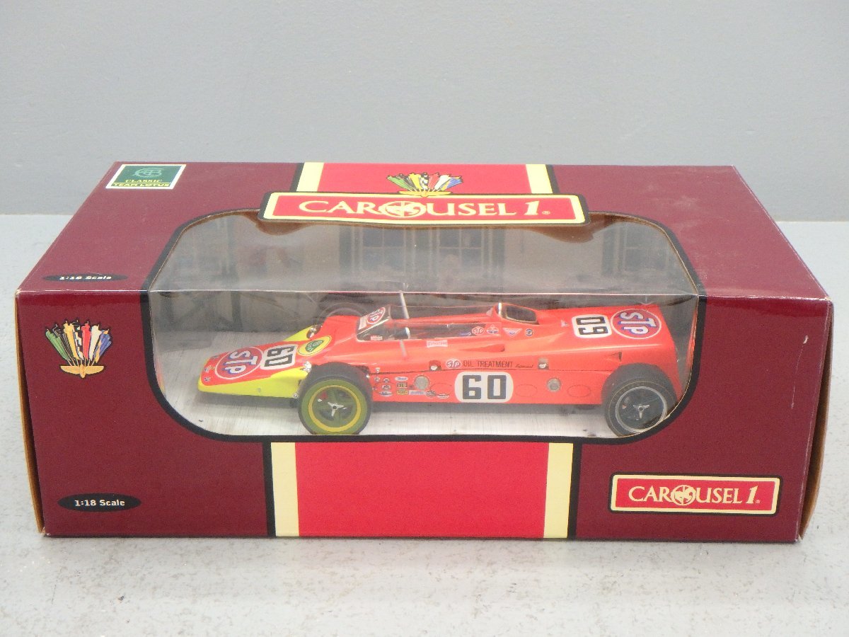 △中古品 CAROUSEL 1/18 LOTUS 56 1968 Indianapolis 500 Pole #60