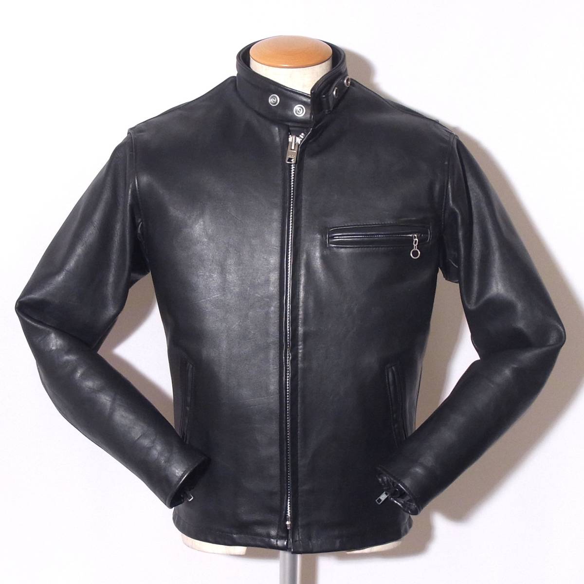 Schott シングルライダースジャケット USA シルバー 36 SCHOTT 