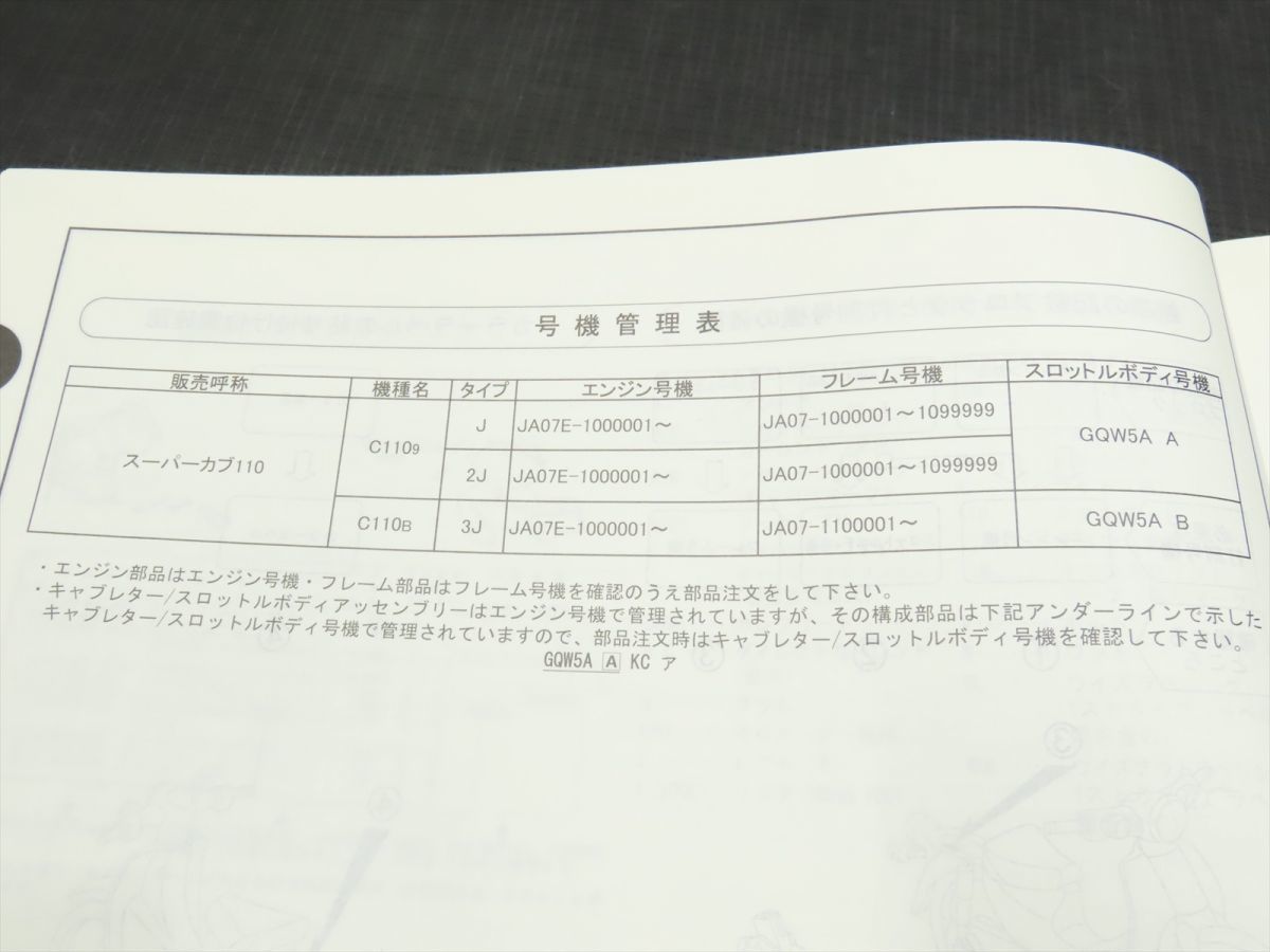 ◇送料無料◇HONDA/ホンダ パーツリスト パーツカタログ スーパーカブ 