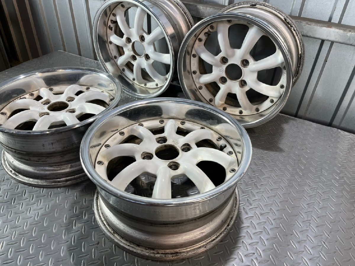 ワタナベ RS-8 2本 114.3 アルミ +40 スピードスター 15×6j 5穴