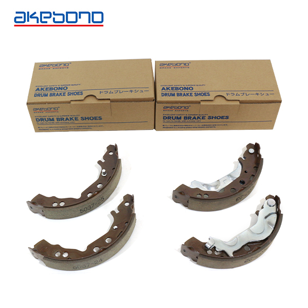 【送料無料】 曙 AKEBONO ブレーキシュー ハーフタイプ NN5037F NN5037R リア ダイハツ ムーヴ LA160S ドラムブレーキシュー