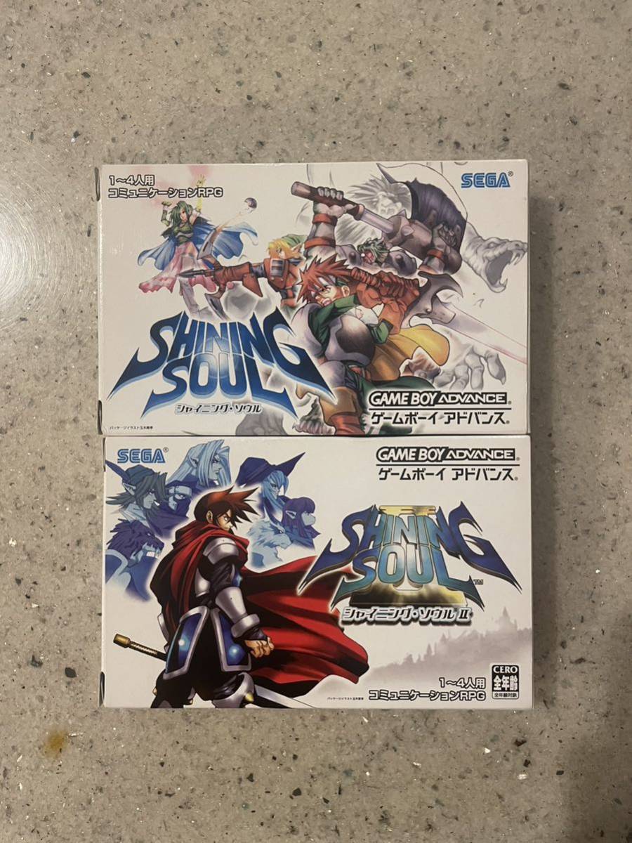 GBA ゲームボーイアドバンス シャイニングソウル シャイニングソウル2 ソフト 中古美品