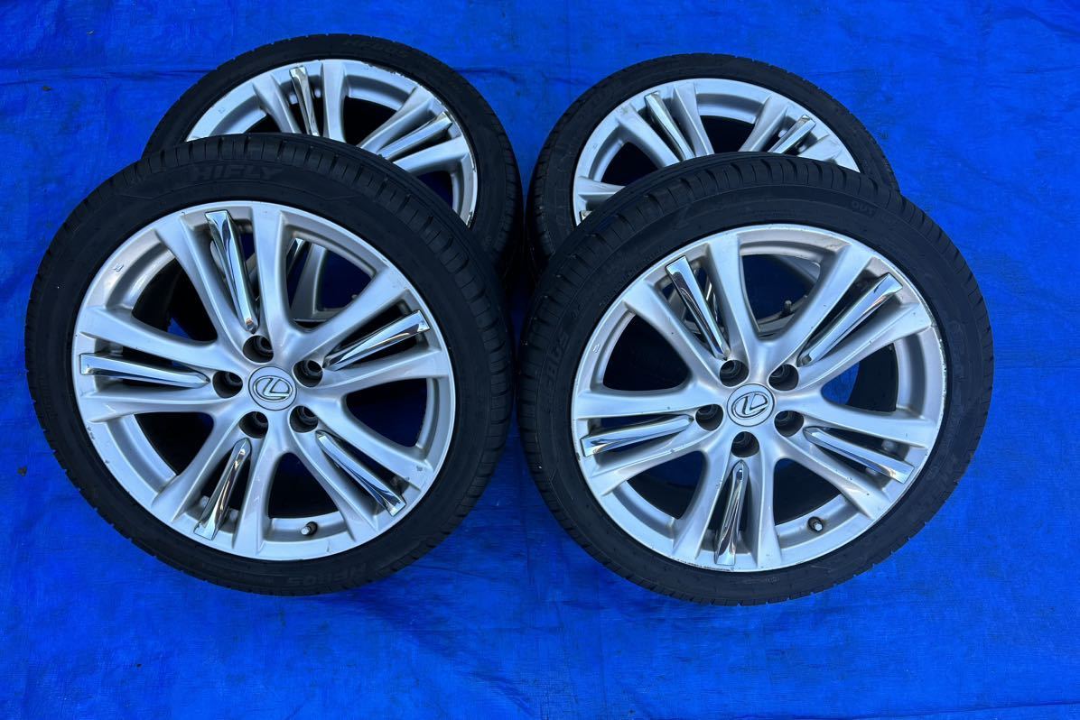 レクサス GS450h 純正 18インチ 245/40r18 4本 アルミホイール｜5穴