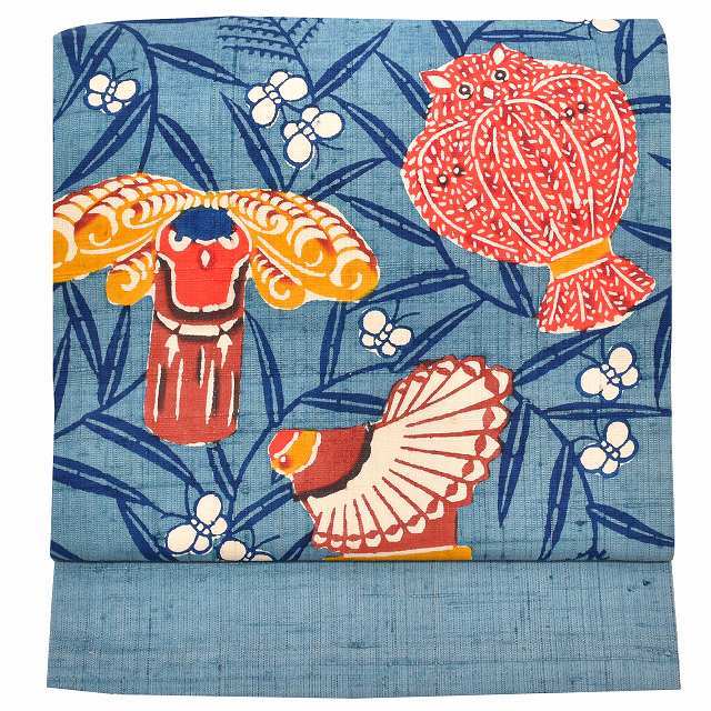 袋帯 美品 秀品 鳳凰文 箔 金糸 金色 六通 正絹 【中古】 【公式通販】