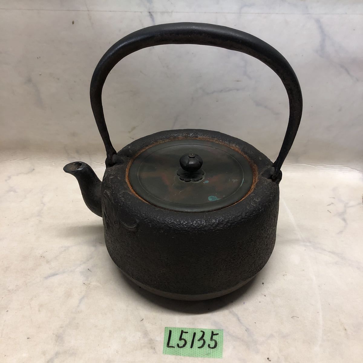 L5135)南部鉄瓶 ？龍文堂 ？煎茶道具 鉄瓶