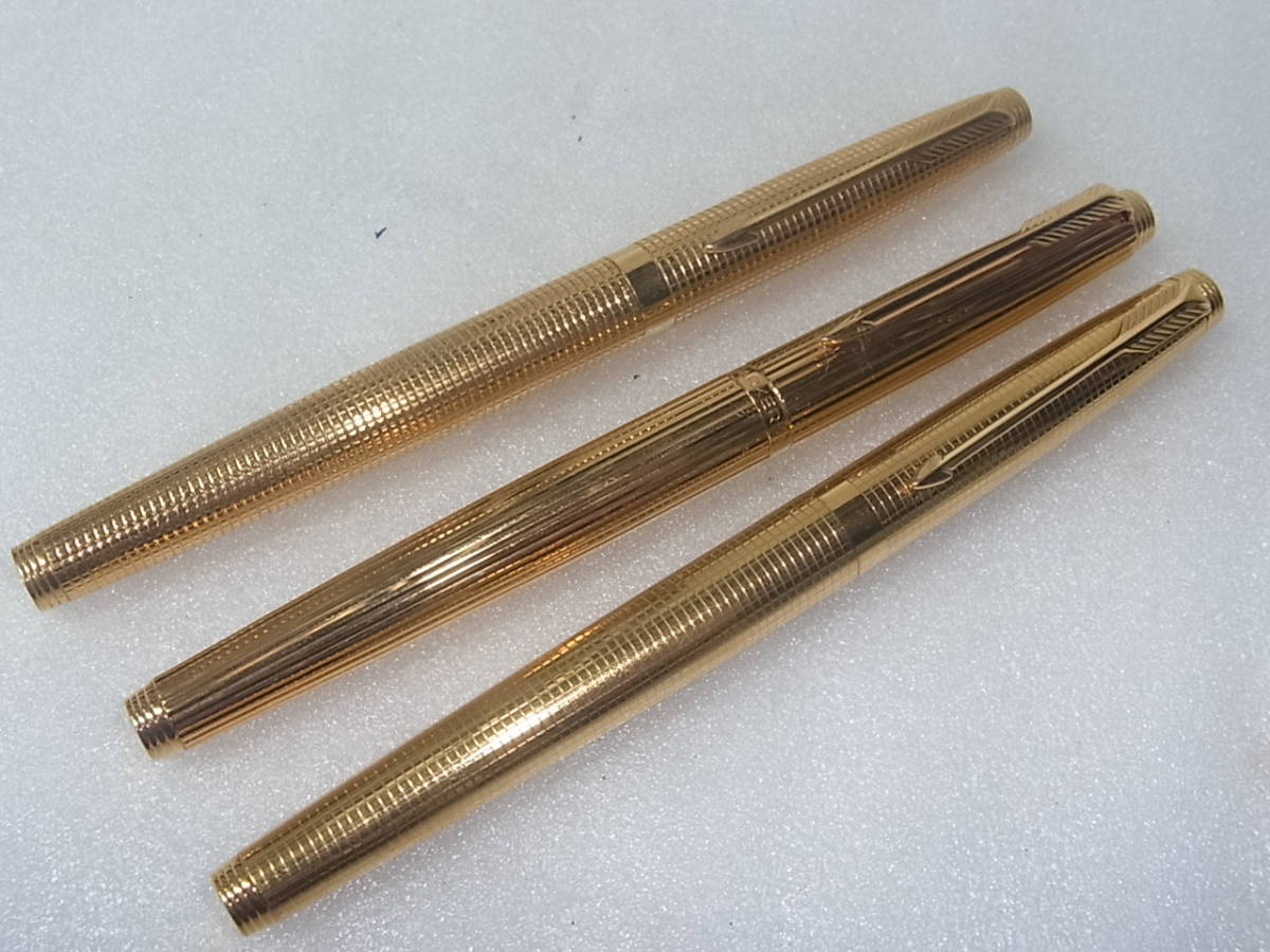 1242 PARKER パーカー 万年筆 14K ゴールド 3本 PARKER パーカー