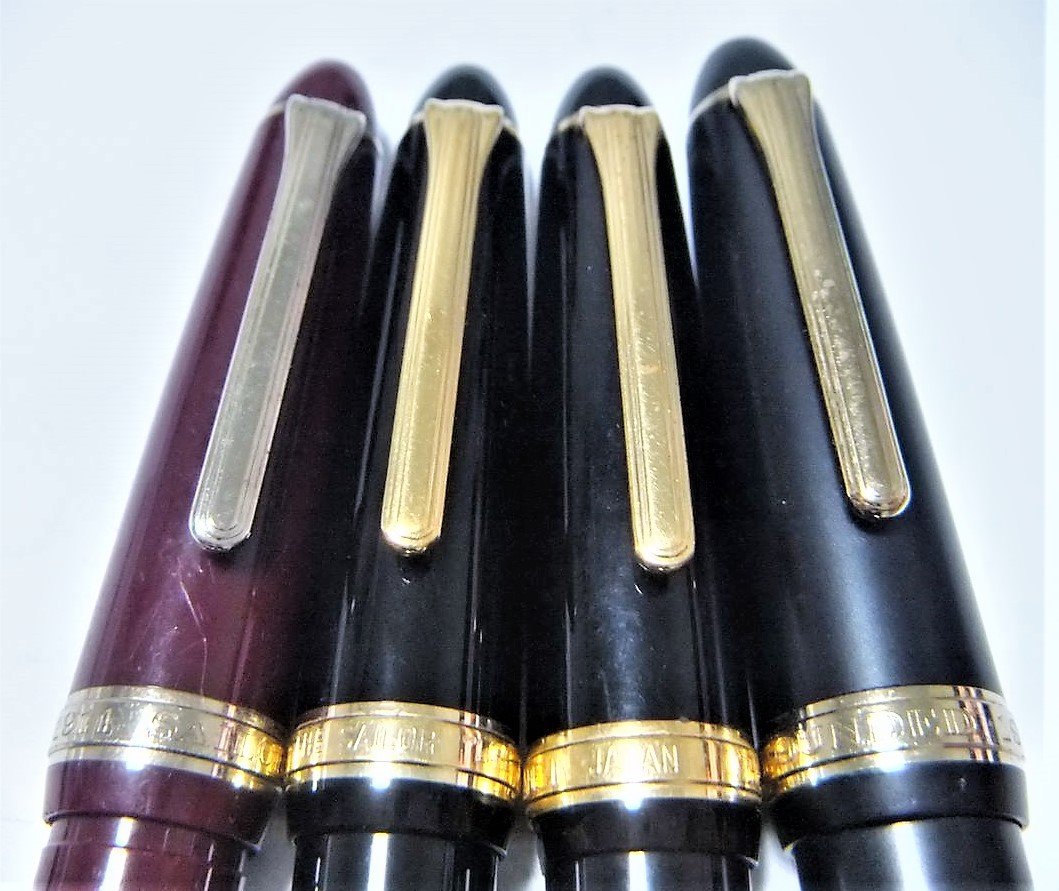 1円～ おたからや□M0729-16 SAILOR セーラー 万年筆 革巻き 計3本