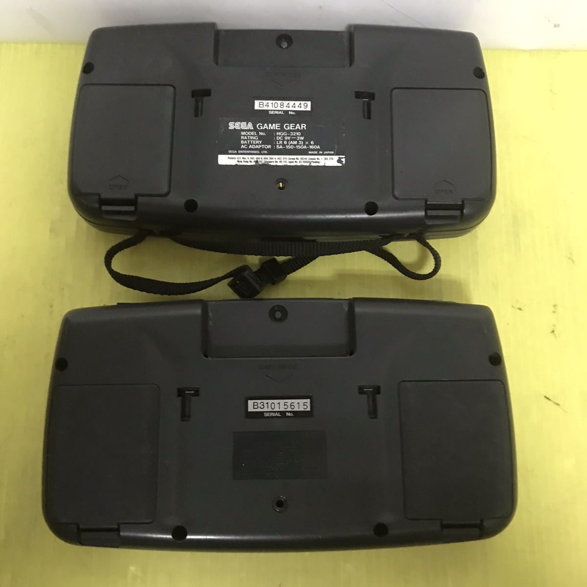 【ジャンク】ゲームギア本体　ソフト2本 ジャンク】ゲームギア本体 ソフト2本 ジャンク】ゲームギア本体 ソフト